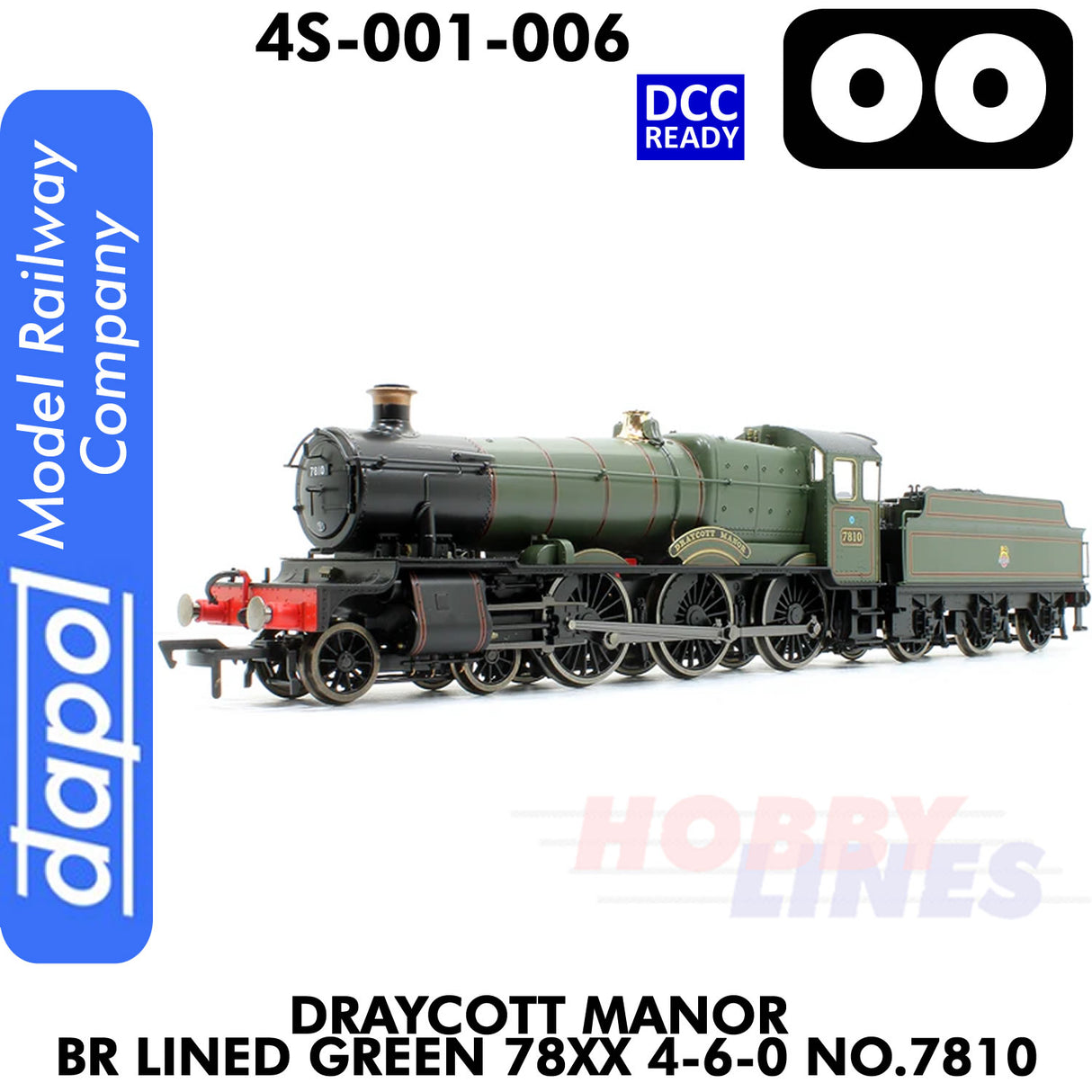 Draycott Manor BR Lined Green 78XX 4-6-0 No.7810 - DCC Ready | Dapol | 4S-001-006