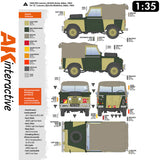 Land Rover 88 - Series IIA Rover 8 - Model Kit | AK interactive | AK35012