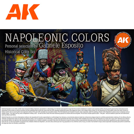 Historical Colour Set - Napoleonic Colours - 3G Acrylic Paint x 18 | AK Interactive | AK11772