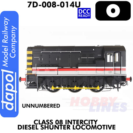 Class 08 Intercity Unnumbered Diesel Shunter Locomotive - DCC Ready | Dapol | 7D-008-014U