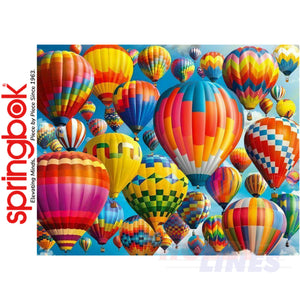 BALLOON FEST 1000 piece SPRINGBOK Jigsaw Puzzle Random Cut Super Deluxe