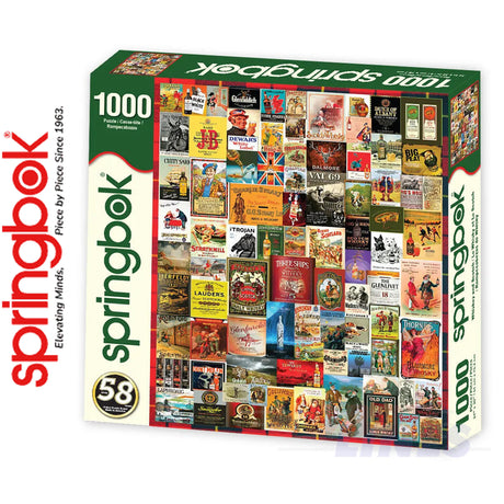 *DAMAGED BOX*  Whiskey and Scotch - 1000pc Puzzle | Springbok | 11102