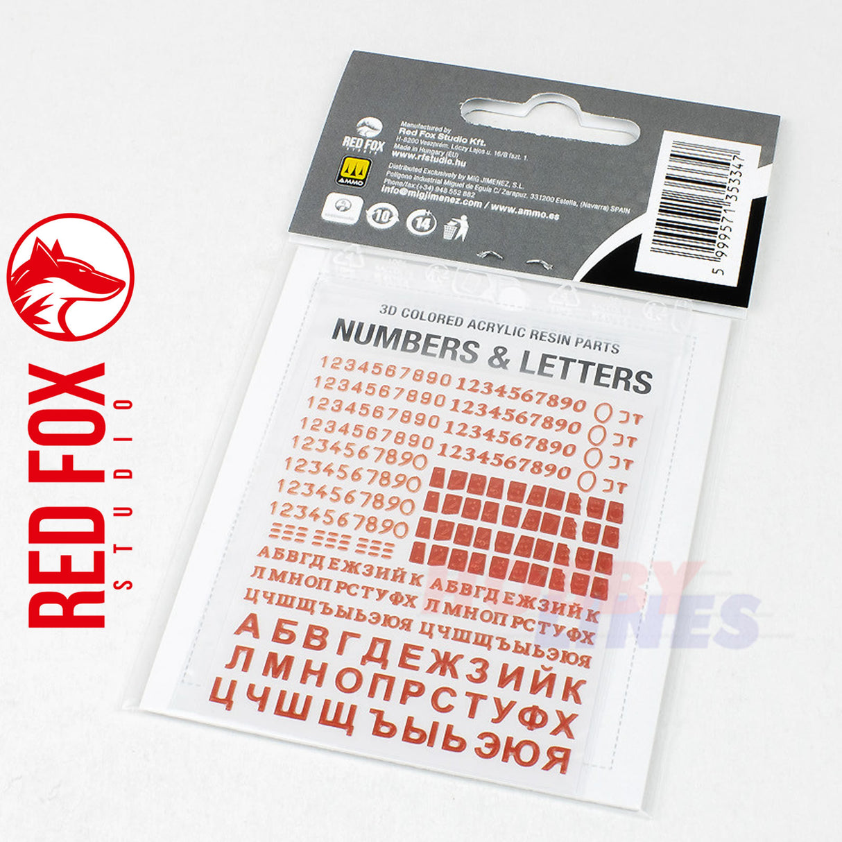 Numbers Letters USSR AFV’s vol.01 1:35 3D Acrylic Colored Resin RFSQS-35015