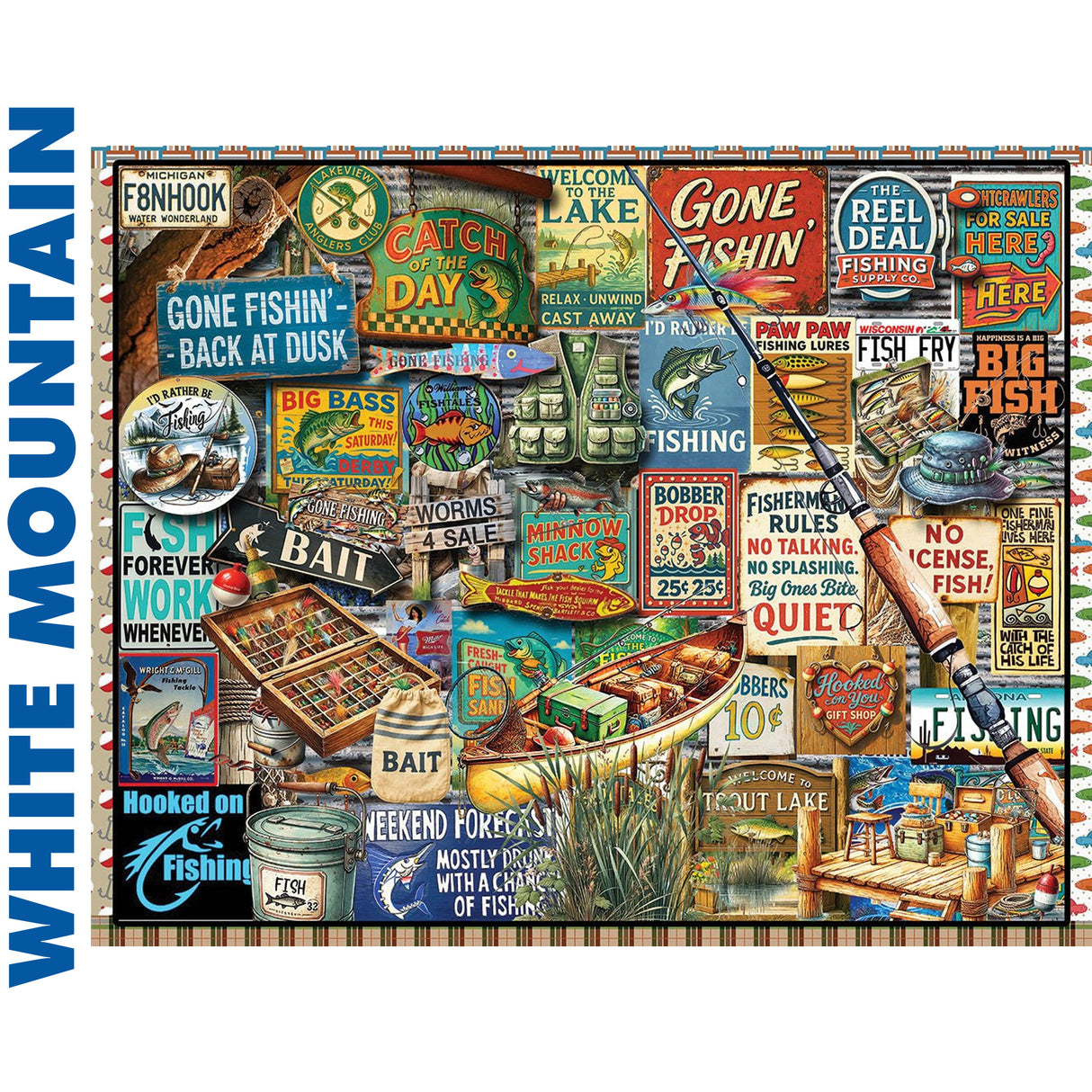 I Love Fishing - 1000pc Puzzle | White Mountain | 2169pz