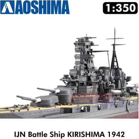 I.J.N. Battle Ship KIRISHIMA 1942 Full Hull 1:350 kit AOSHIMA 01103