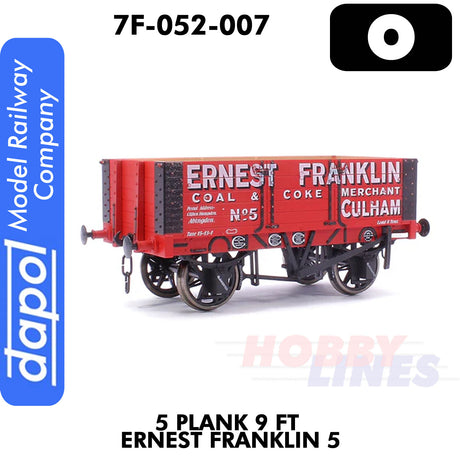 5 Plank 9 Ft Ernest Franklin 5 - Wagon | Dapol | 7F-052-007
