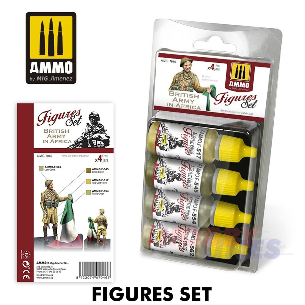 British Army in Africa WWII Figures Set Acrylic paints AMMO Mig Jimenez MIG7046