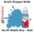 Acrylic Dropper - No 89 Middle Blue - Matt | Humbrol | DB0089