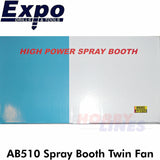 Airbrush SPRAY BOOTH High Power Large Portable w. Built in LED Light Expo AB510