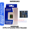 Imperium3 21 Pin 8 Function DCC  DECODER Imperium 3 Dapol Model Railway 