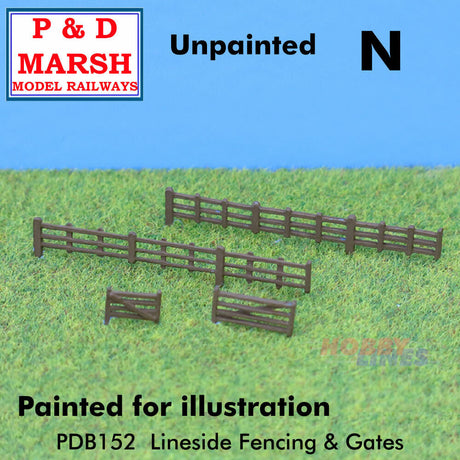 Lineside Fencing and Gates - Unpainted | P&D Marsh | B152
