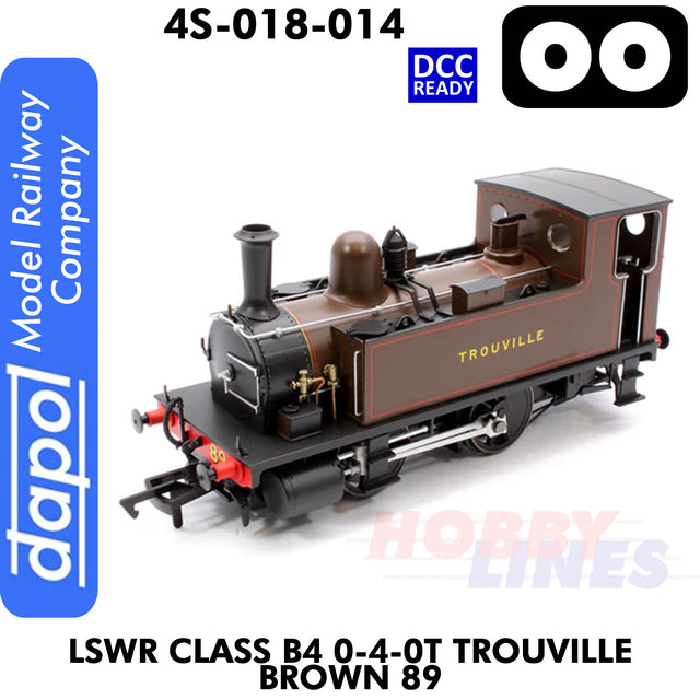 LSWR Class B4 0-4-0T Trouville Brown 89 - DCC Ready | Dapol | 4S-0018-014