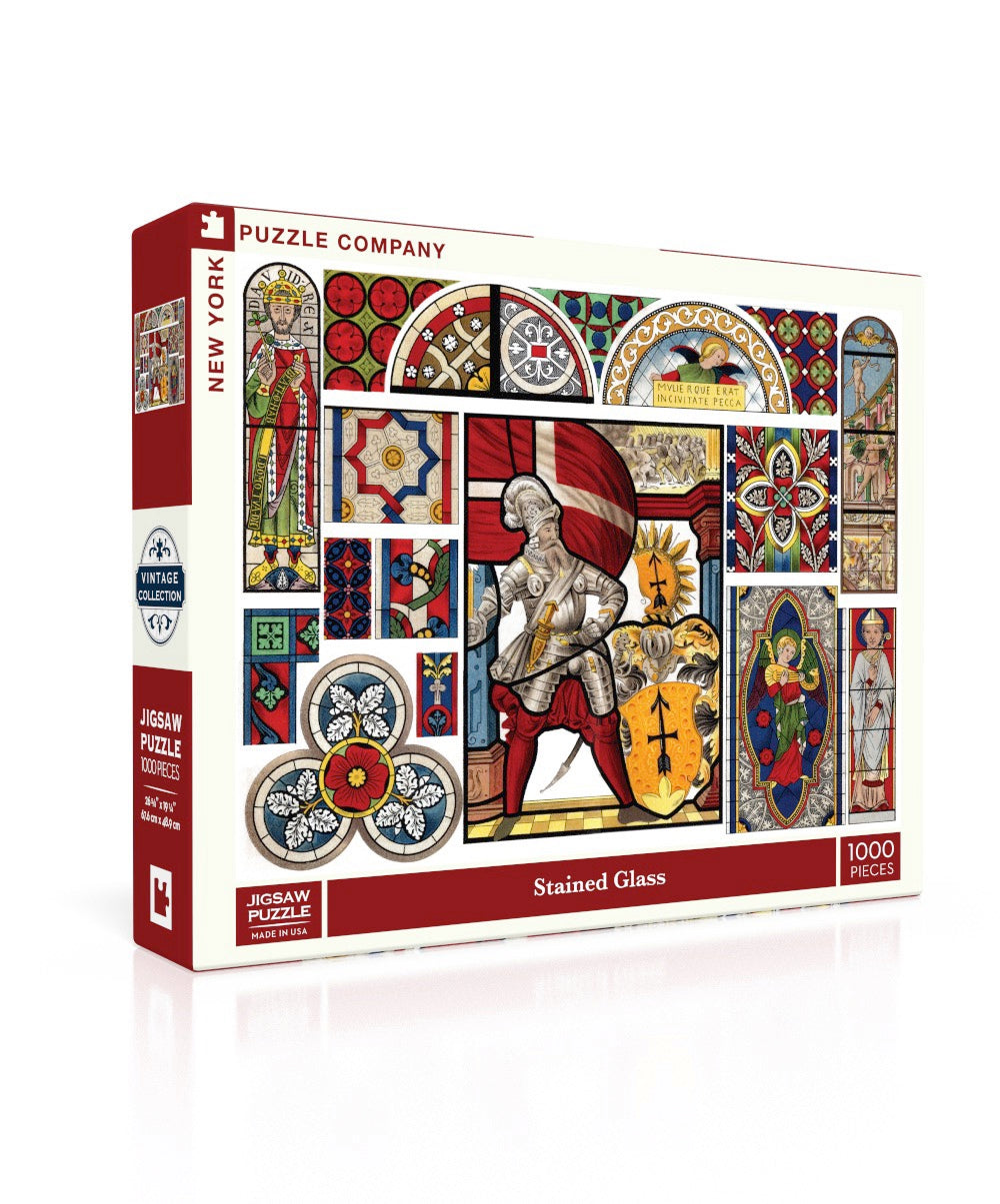 Stained Glass 1000pc Puzzle | New York Puzzle Company | NPZPD2562