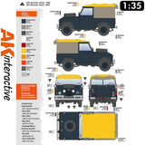 Land Rover 88 - Series IIA Rover 8 - Model Kit | AK interactive | AK35012