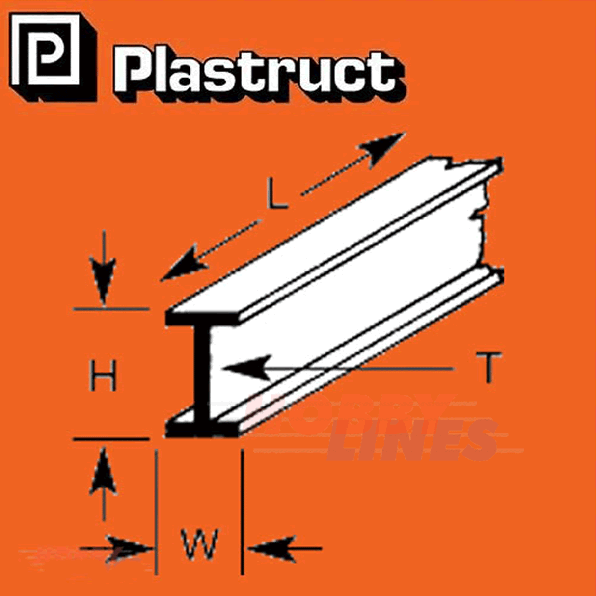 I-BEAMS 1.6mm-15.9mm RSJ strene ABS plastic polystyrene BFS PLASTRUCT