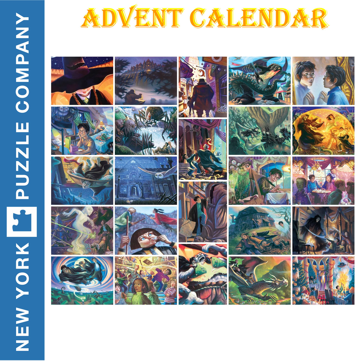 Harry Potter ADVENT CALENDAR New York Puzzle Company 24 mini puzzles Jigsaw NPZHP2270
