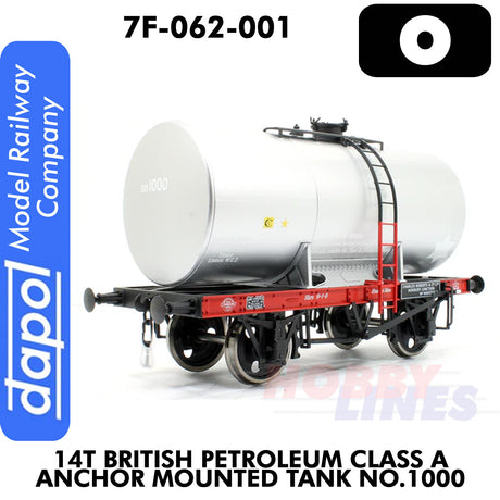 14T British Petroleum Class A Anchor Mounted Tank No.1000 | Dapol | 7F-062-001