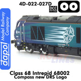 Class 68 Intrepid 68002 Compass new DRS Logo | Dapol |  4D-022-027D