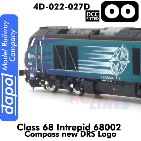 Class 68 Intrepid 68002 Compass new DRS Logo | Dapol |  4D-022-027D