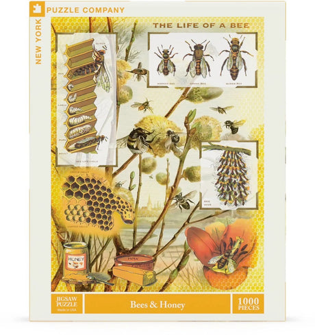 Bees & Honey 1000pc Puzzle | New York Puzzle Company | NPZPD2416