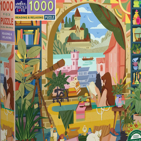 Reading and Relaxing - 1000pc Puzzle | eeBoo | PZTRRD
