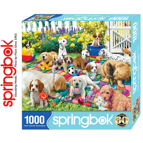 *DAMAGED BOX* Playful Pups on Parade - 1000pc Puzzle | Springbok | 11219