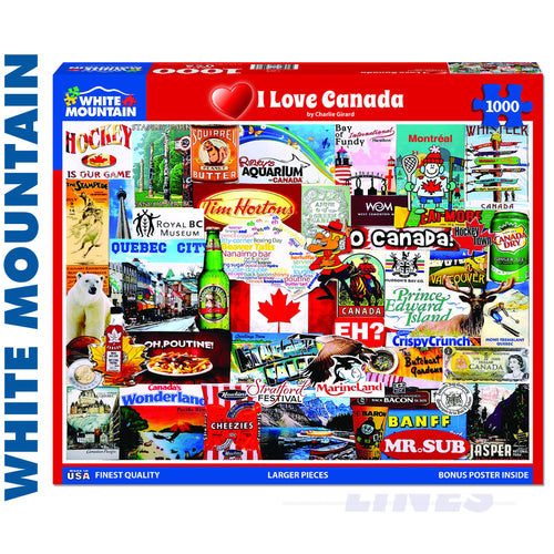 I Love Canada 1000 Piece Jigsaw Puzzle 1298