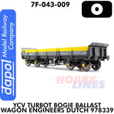 YCV Turbot Bogie Ballast Wagon Engineers Dutch 978339 | Dapol | 7F-043-009
