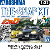 INITIAL-D NAKAZATO'S 32 Nissan Skyline SNAPKIT Aoshima 06793