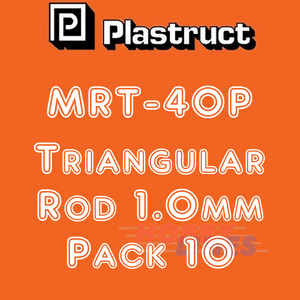 SOLID TRIANGULAR ROD range styrene plastic polystyrene MRT 0.75-3.2mm PLASTRUCT