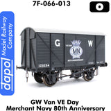 GW VAN VE Day MERCHANT NAVY Freight Wagon 80th Anniversay 7F-066-013
