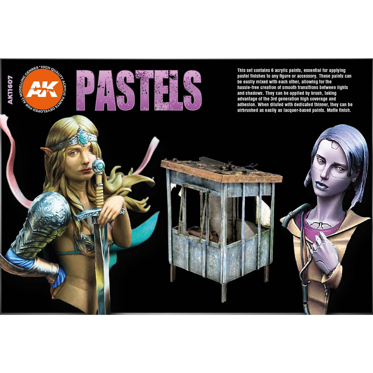 Pastels Colours - 3G Acrylic Paint x 6 | AK interactive | AK11607