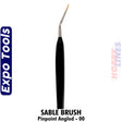 Sable Brush - Pinpoint Angled - 00 | Expo Tools | 45522