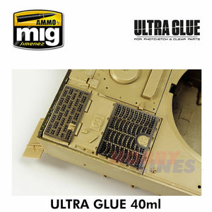 ULTRA GLUE - FOR ETCH, CLEAR PARTS & MORE Acrylic Glue AMMO Mig Jimenez AMIG2031