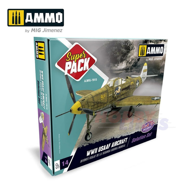 Super Pack - Solution Set -  WWII USAF Aircraft | Ammo by Mig Jimenez | MIG7815
