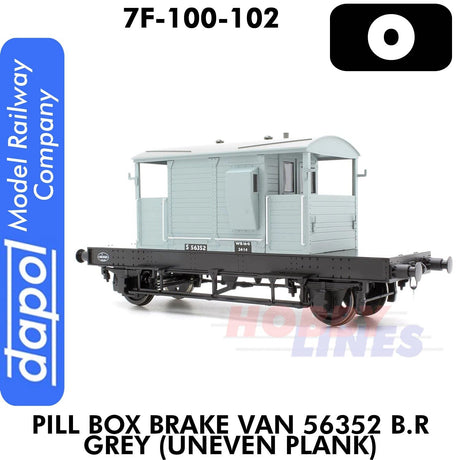 Pill Box Brake Van 56352 B.R Grey Uneven Plank | Dapol | 7F-100-102