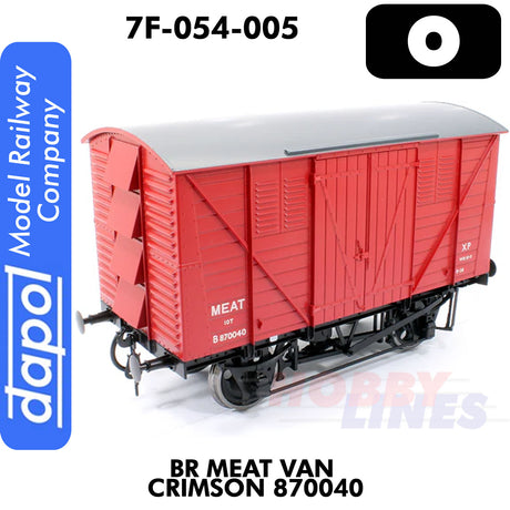BR Meat Van Crimson 870040  | Dapol | 7F-054-005