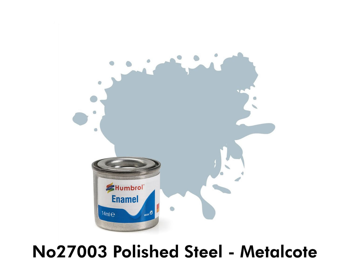 Enamel Tinlets No 27003 Polished Steel Metalcote