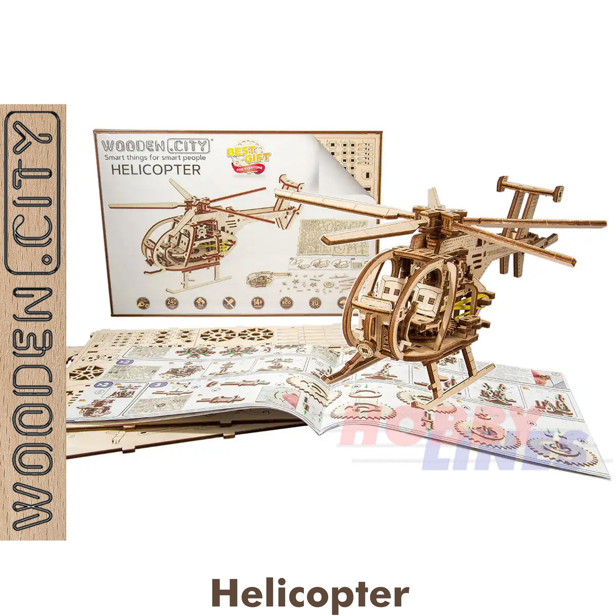 Helicopter- 3D Puzzle | Wooden City |  WR344