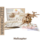 Helicopter- 3D Puzzle | Wooden City |  WR344