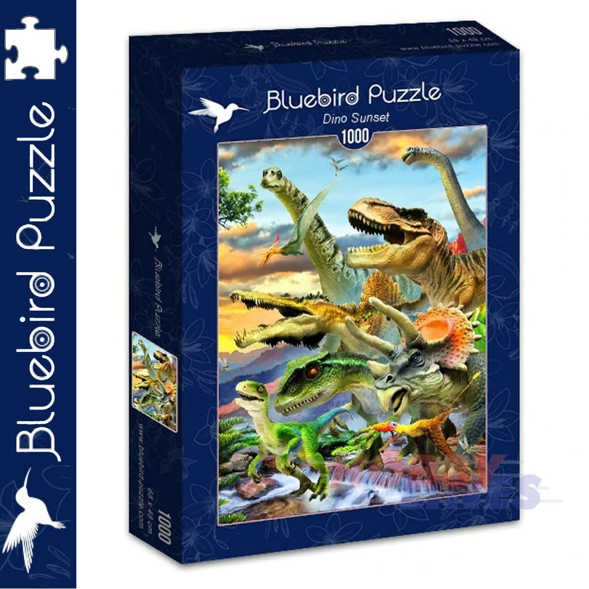 Dino Sunset - 1000pc Puzzle | Bluebird | 70287