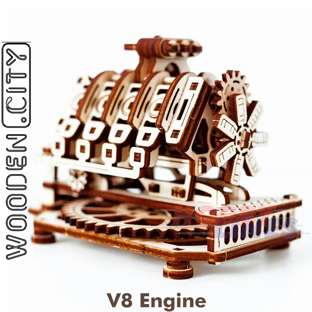 V8 Engine - 3D Puzzle | Wooden City | WR316