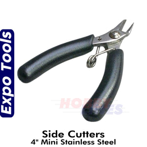 Micro SIDE CUTTER 4" Stainless Steel  Spring Action Expo Tools 75536