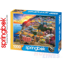 Load image into Gallery viewer, POSITANO ITALY 1000 piece SPRINGBOK Jigsaw Puzzle Random Cut Super Deluxe
