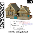 VILLAGE SCHOOL 1:72 Scale OO HO Gauge Railways Building Series B B31 SuperQuick