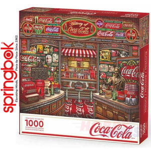 COCA-COLA HISTORY 1000 piece SPRINGBOK Jigsaw Puzzle Random Cut Super Deluxe