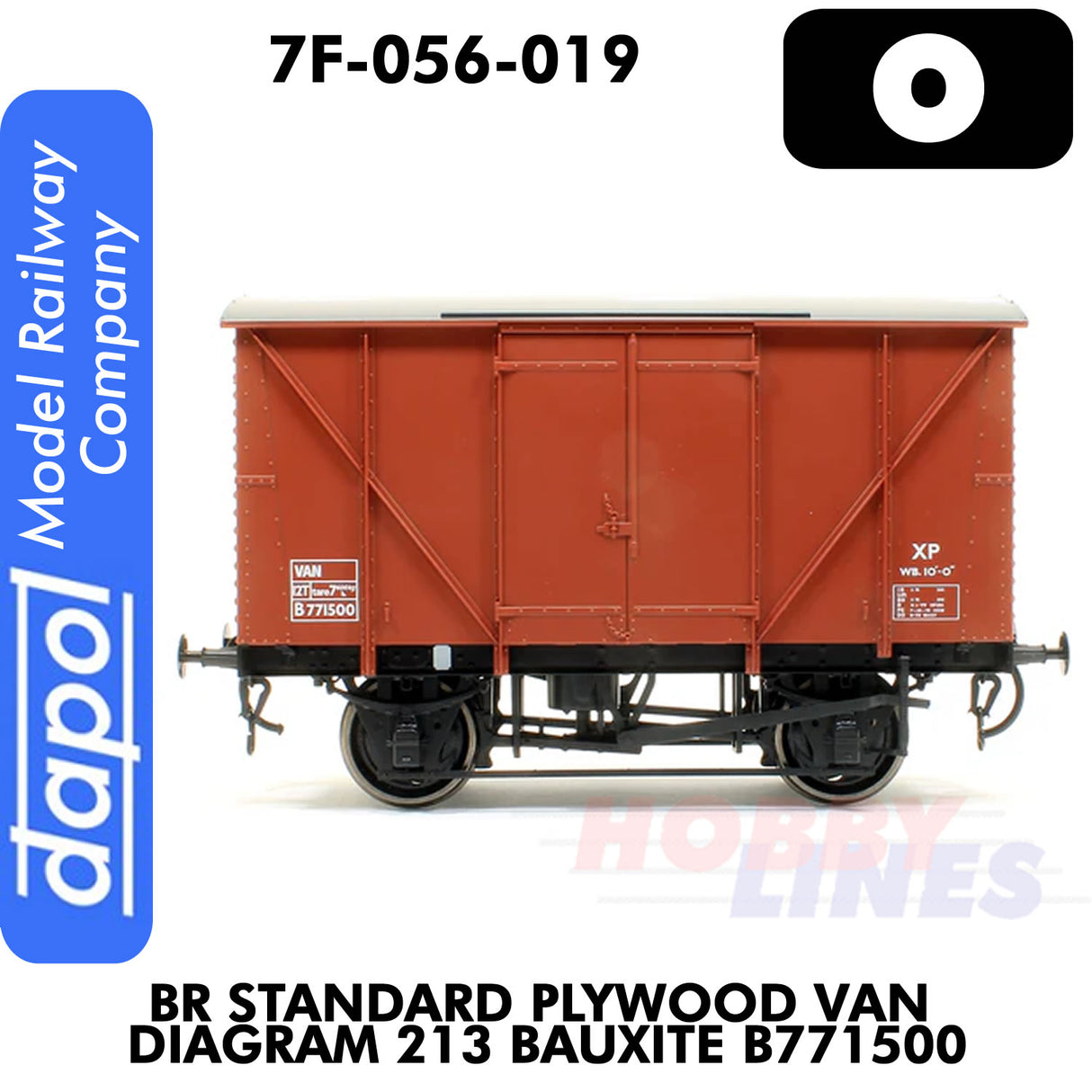 BR Standard Plywood Diagram 213 Bauxite B771500 | Dapol | 7F-056-019