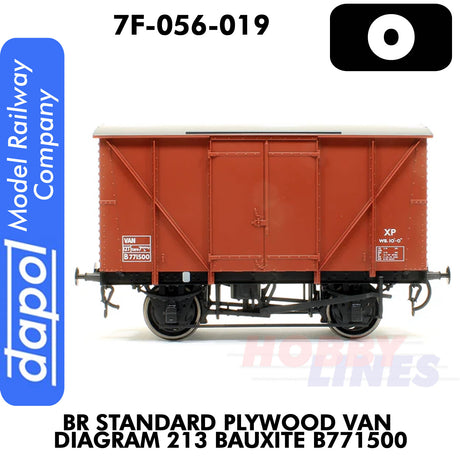BR Standard Plywood Diagram 213 Bauxite B771500 | Dapol | 7F-056-019