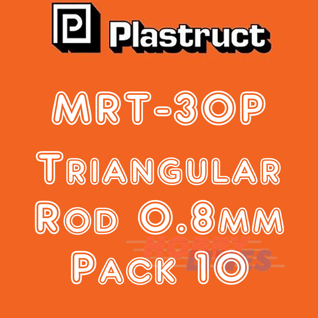 SOLID TRIANGULAR ROD range styrene plastic polystyrene MRT 0.75-3.2mm PLASTRUCT