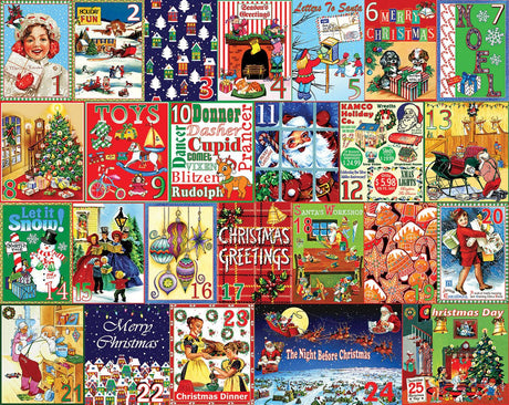 Christmas Calendar - 1000pc Puzzle | White Mountain | 1632pz